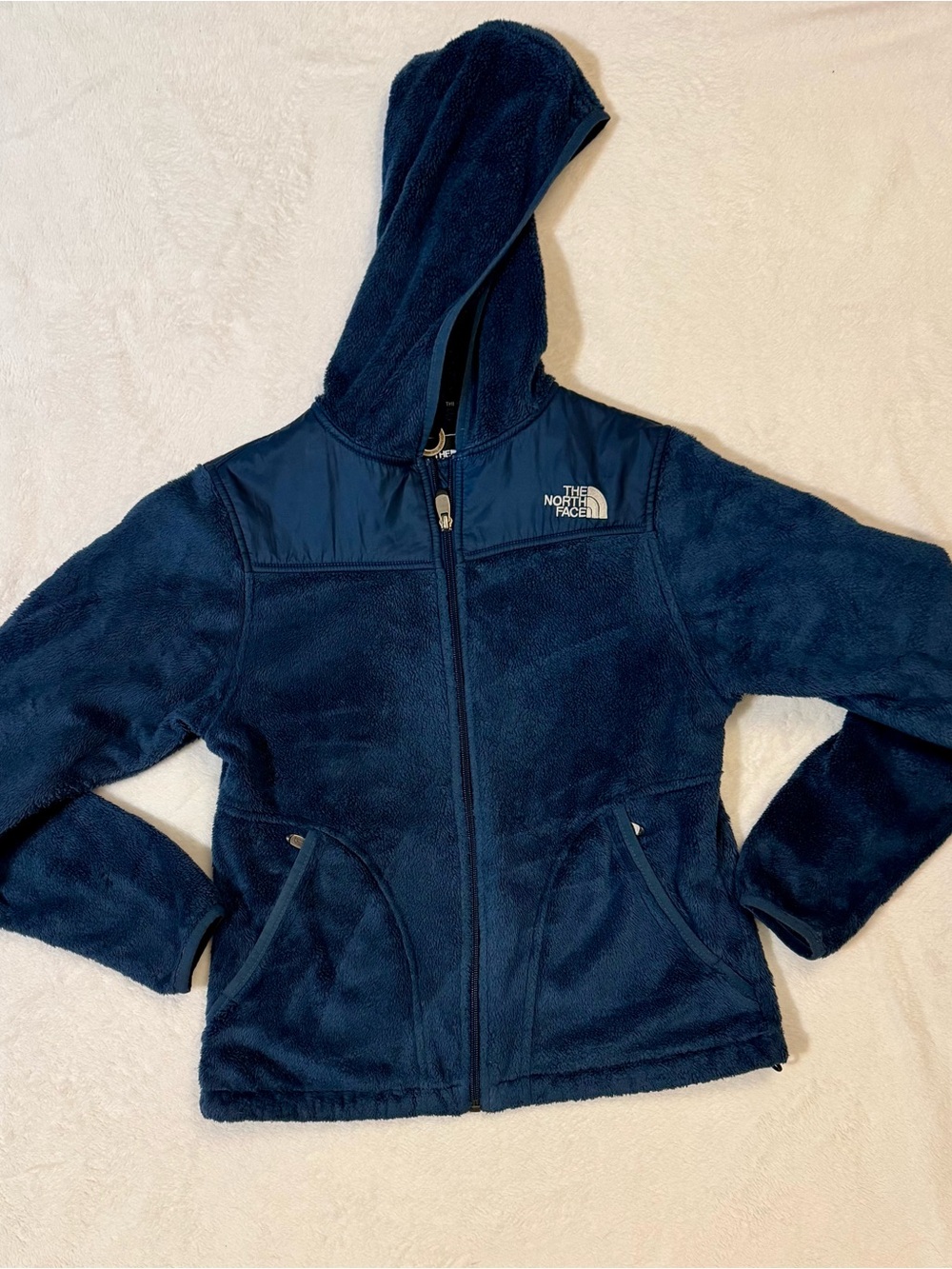 The North Face Navy Blue Women’s S Hooded Fleece Jacket